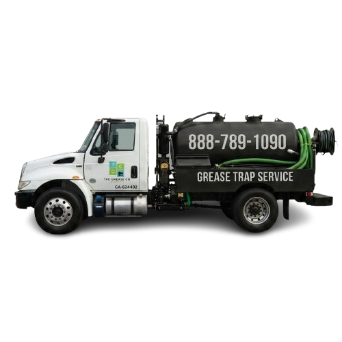 grease trap service truck of the grease company in la